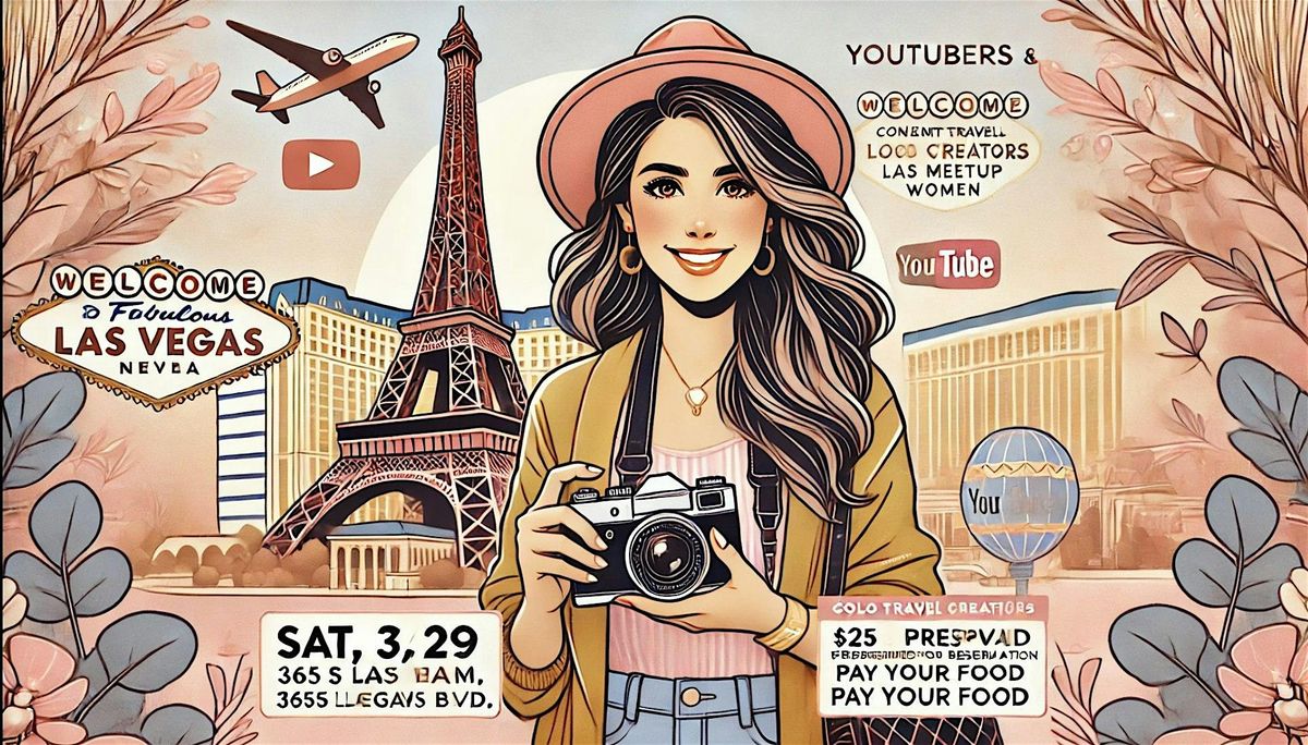 YouTubers & Content Creators Women | Solo Travel VEGAS Meetup \u2728