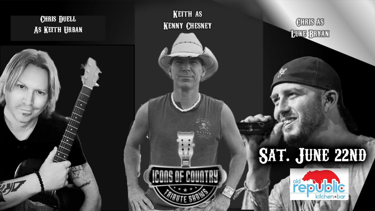 Old Republic presents ICONS OF COUNTRY tributes to Keith Urban, Luke Bryan and Kenny Chesney!