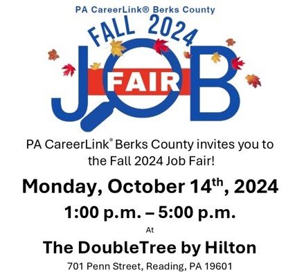 Fall 2024 JOB FAIR - PA CareerLink\u00ae Berks County 