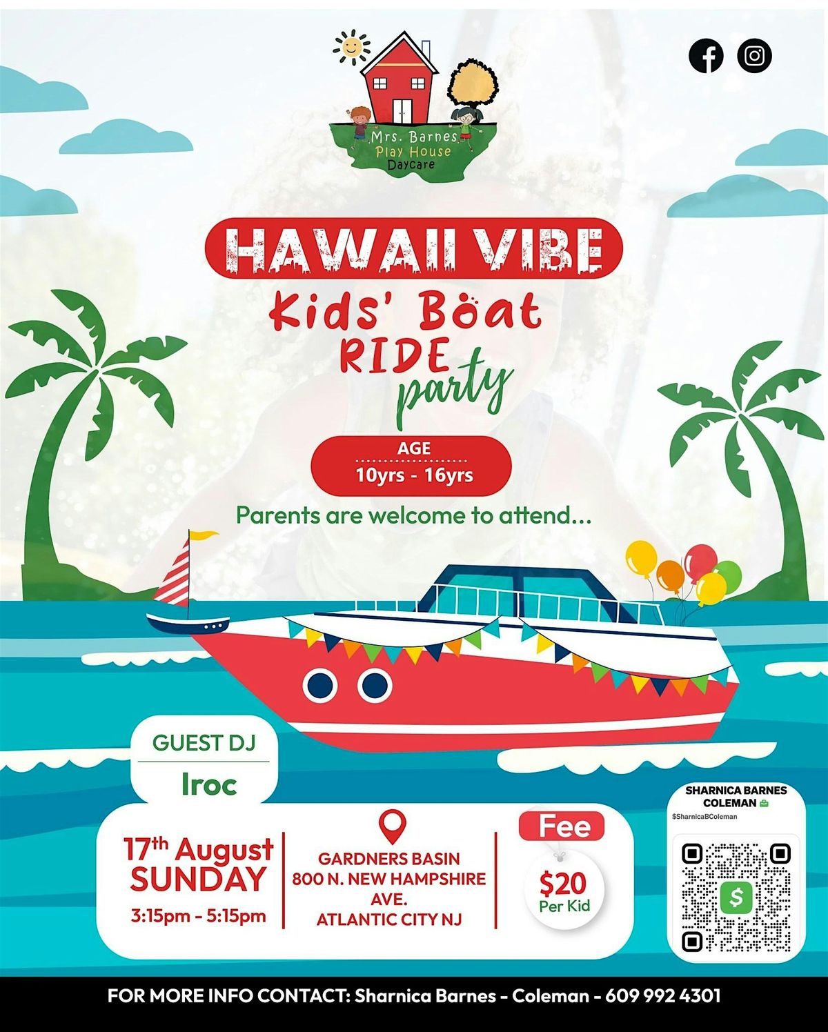 Hawaii Vibe Kids' Boat Ride Party
