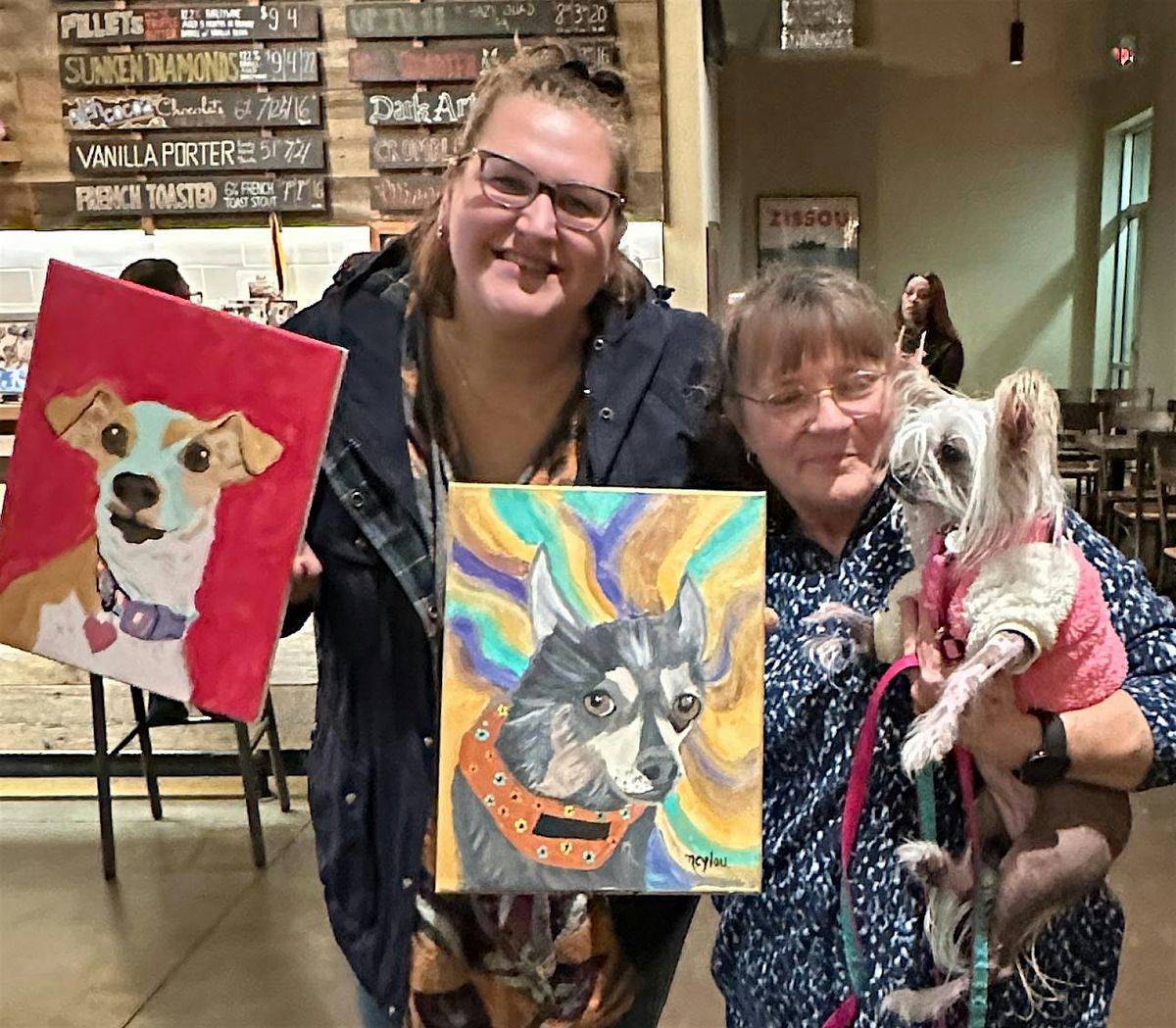 Paint for Paws With Miri's Haven Senior Dog Rescue