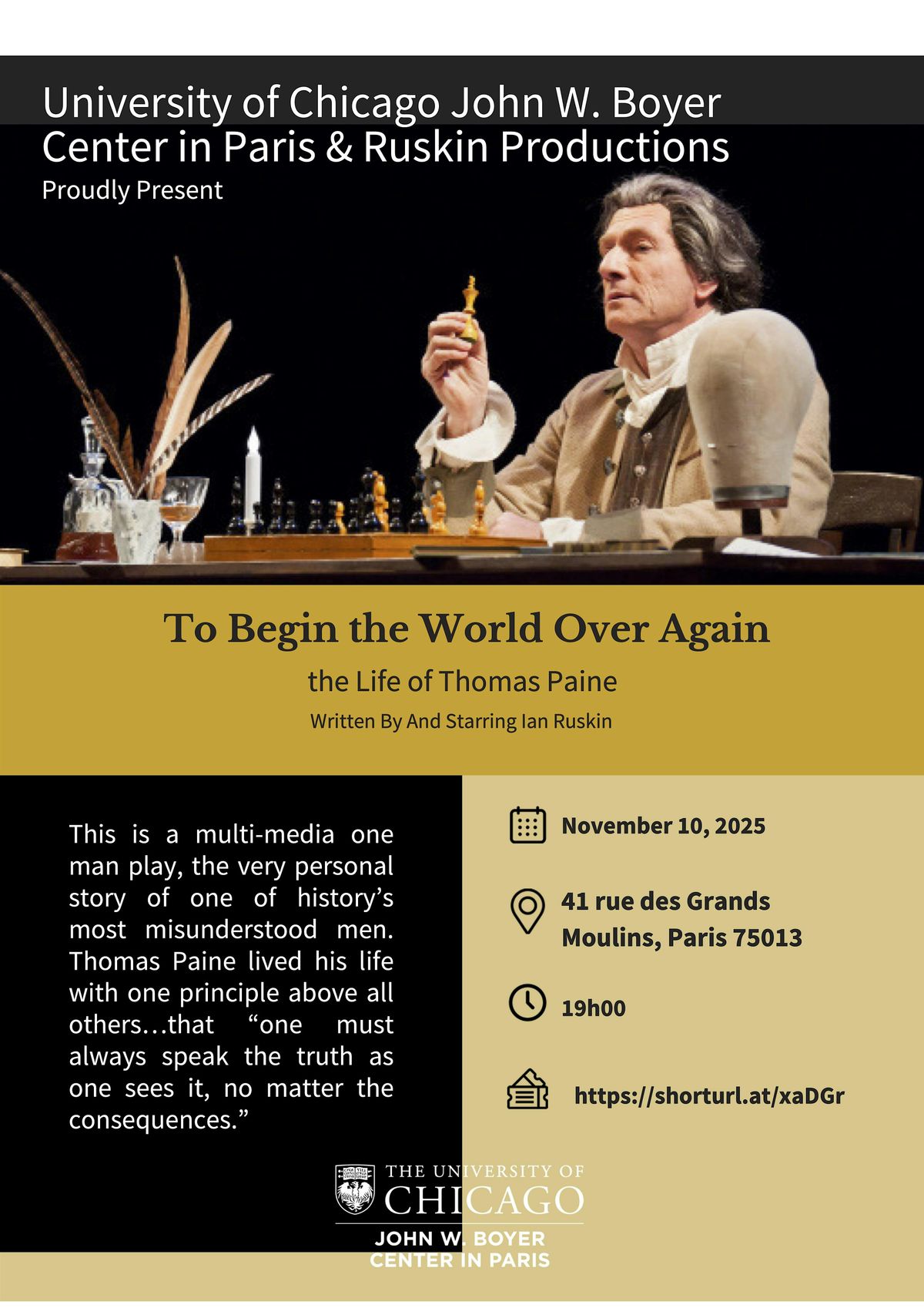 To Begin the World Over Again: the Life of Thomas Paine