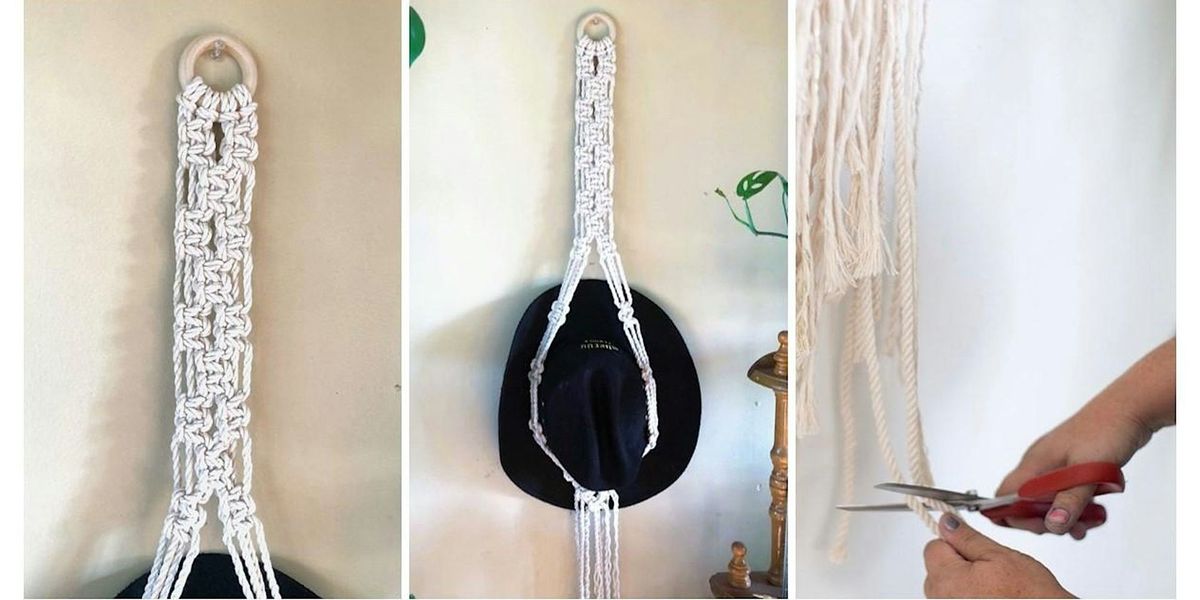 Craft Your Own Macrame Hat Hanger - Classic Design