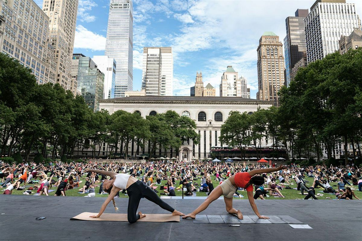 Bryant Park Yoga: Wednesday Evening Classes 2025