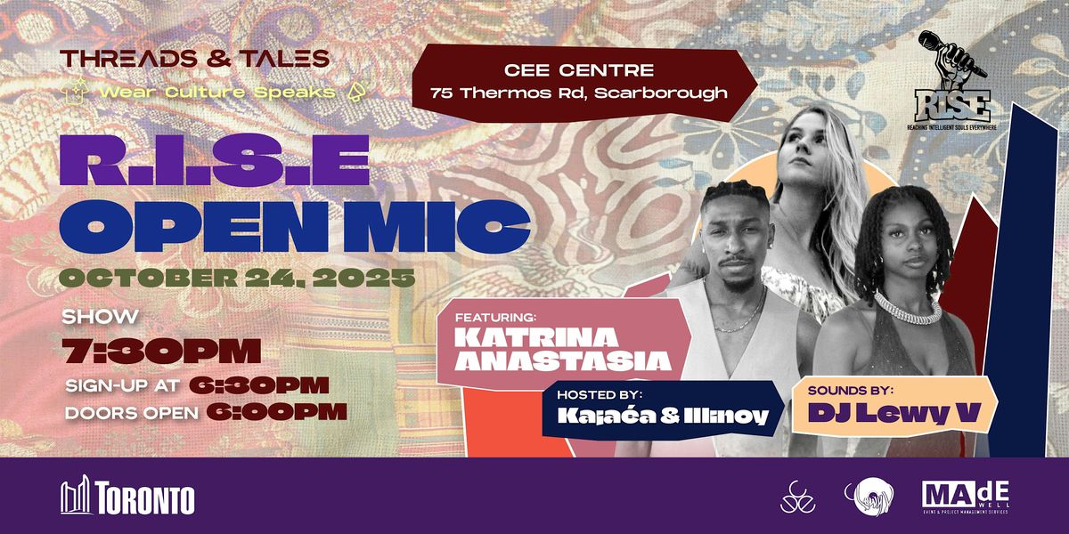 RISE OPEN MIC : Threads & Tales: Wear Culture Speaks