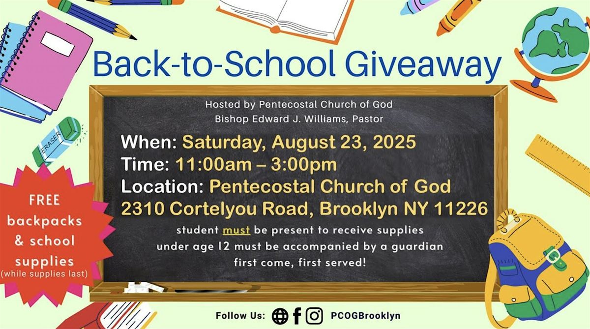 PCOG Back to School Supply Giveaway! (4th Annual)