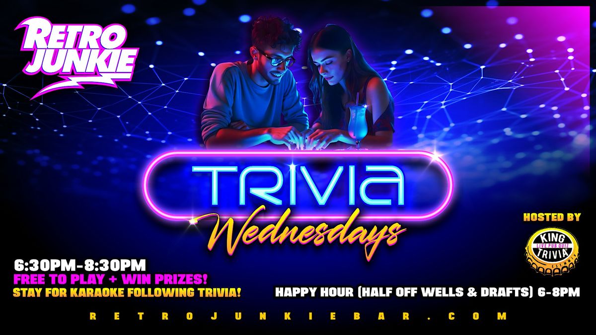 WEEKLY WEDNESDAY TRIVIA NIGHT w\/ FREE ADMISSION + WIN COOL PRIZES!