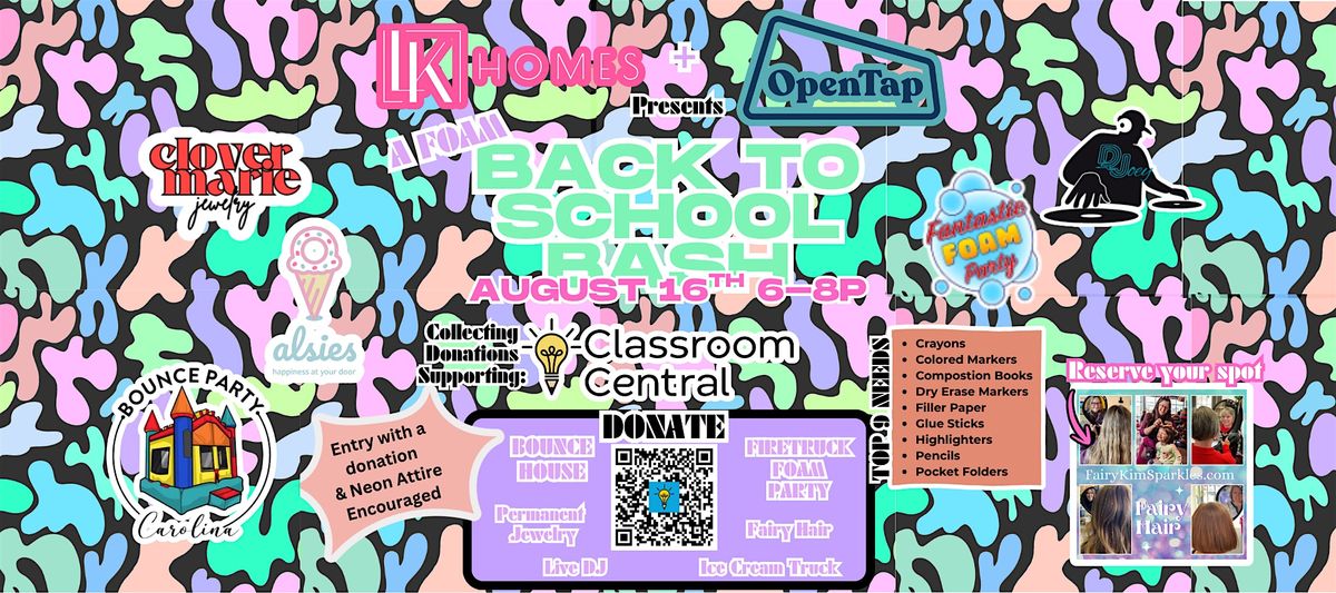 Foam Back to School Bash