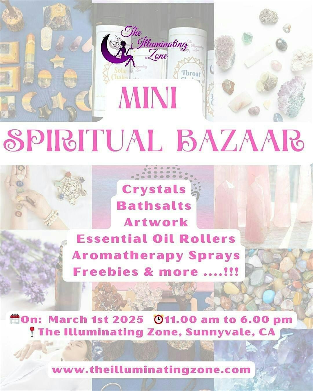 Mini Spiritual Bazaar- Crystals, Handmade Aromatherapy Candles & more