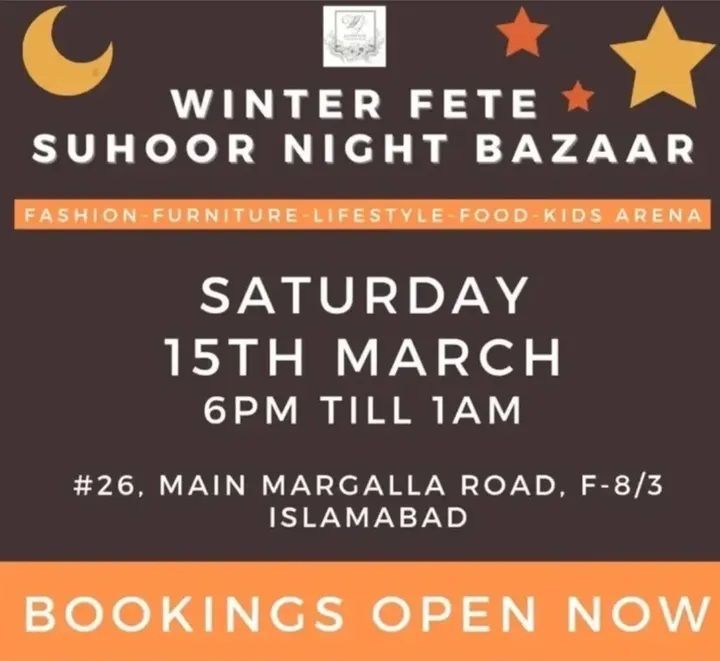 Winter Fete Eid\/Suhoor Night Bazaar