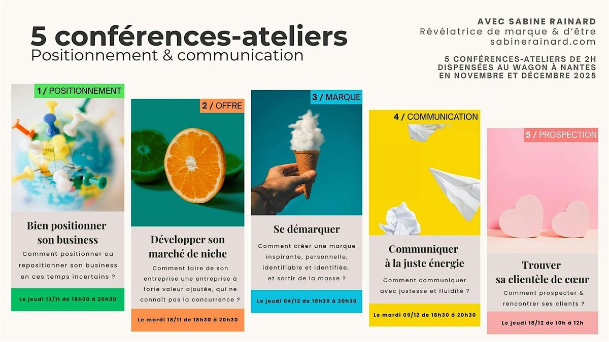 Conf\u00e9rence-atelier : Trouver sa client\u00e8le de c\u0153ur