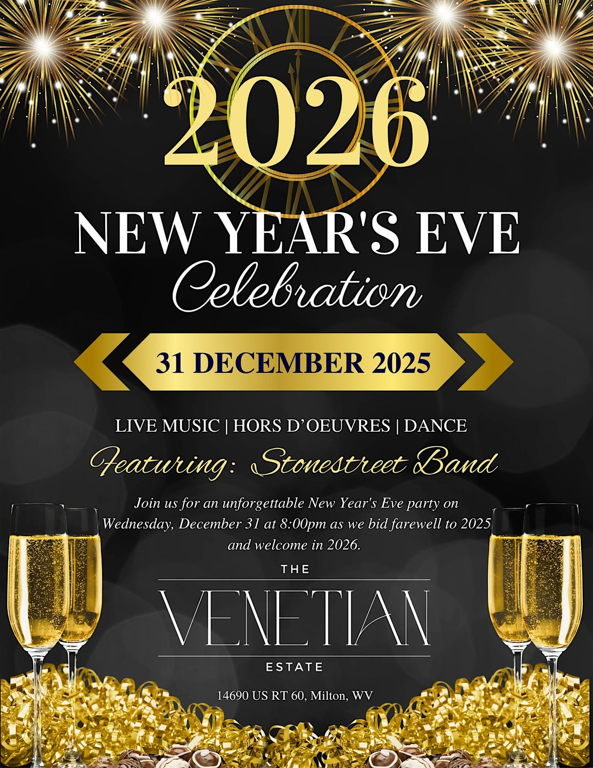 New Year's Eve Celebration with Stonestreet Band