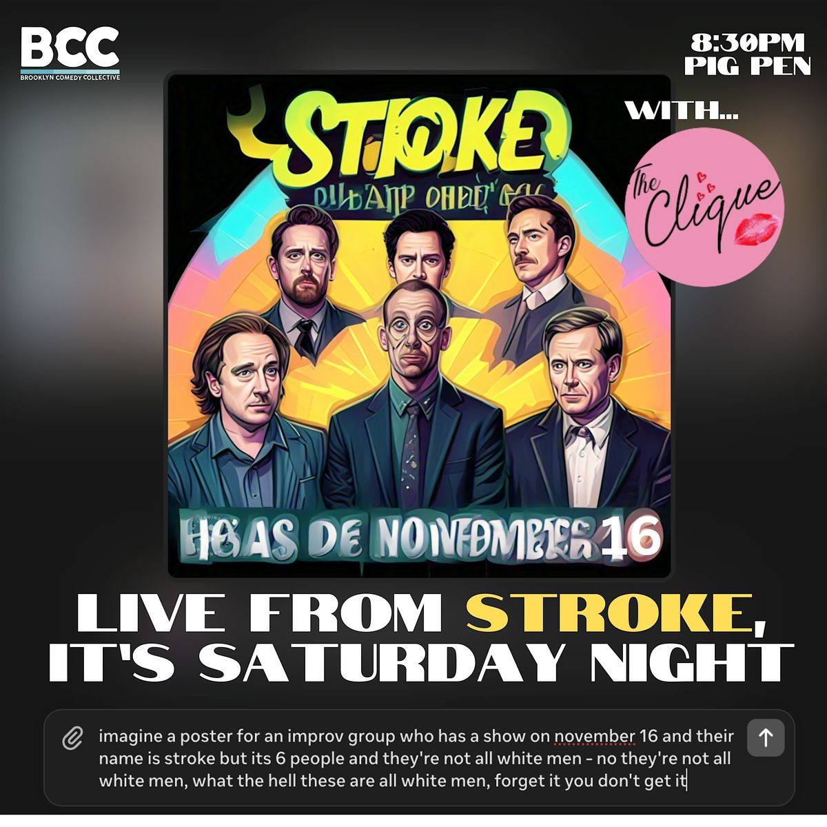 Live from Stroke, it\u2019s Saturday Night!!!