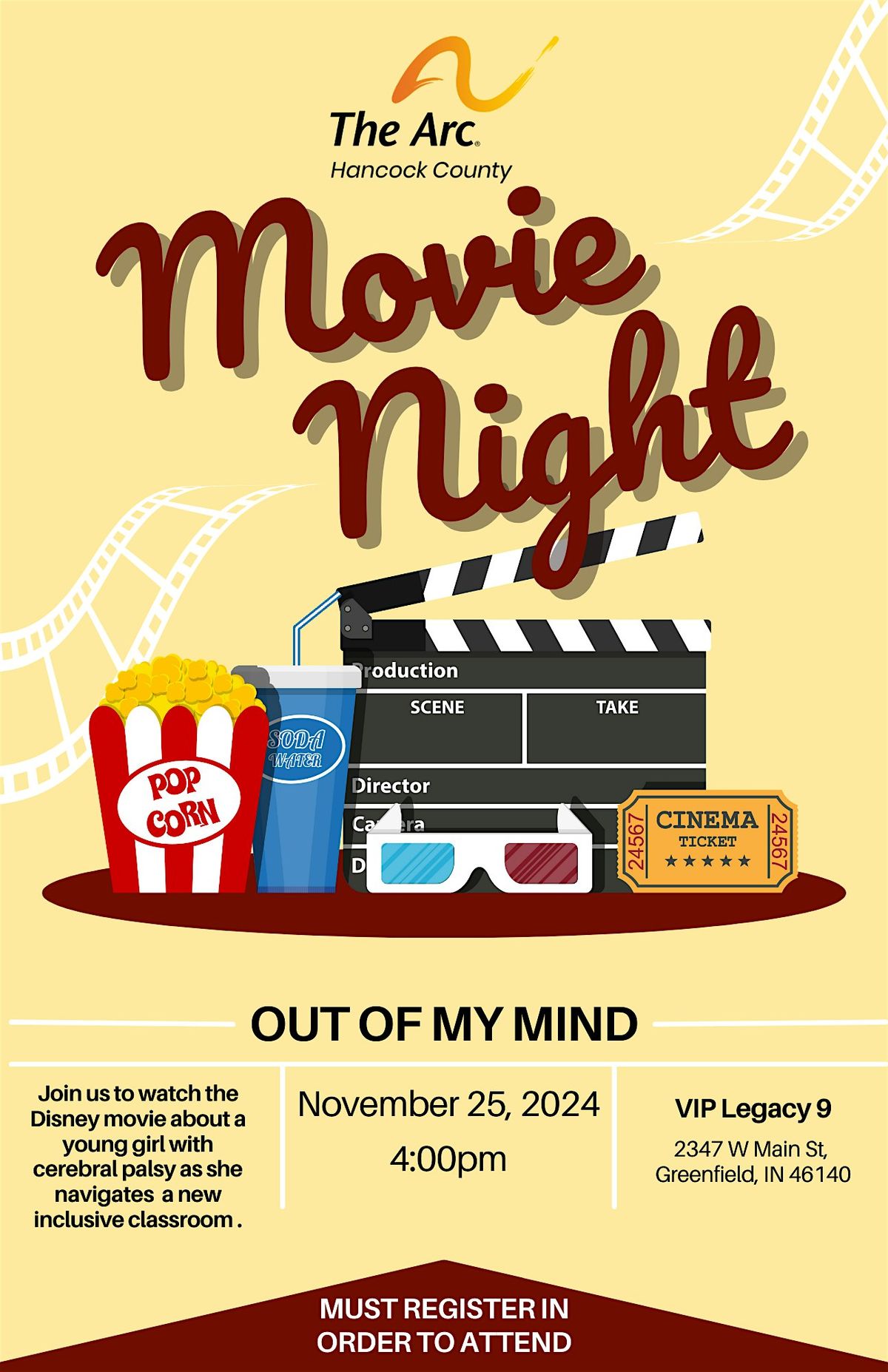 Out of My Mind Movie Night