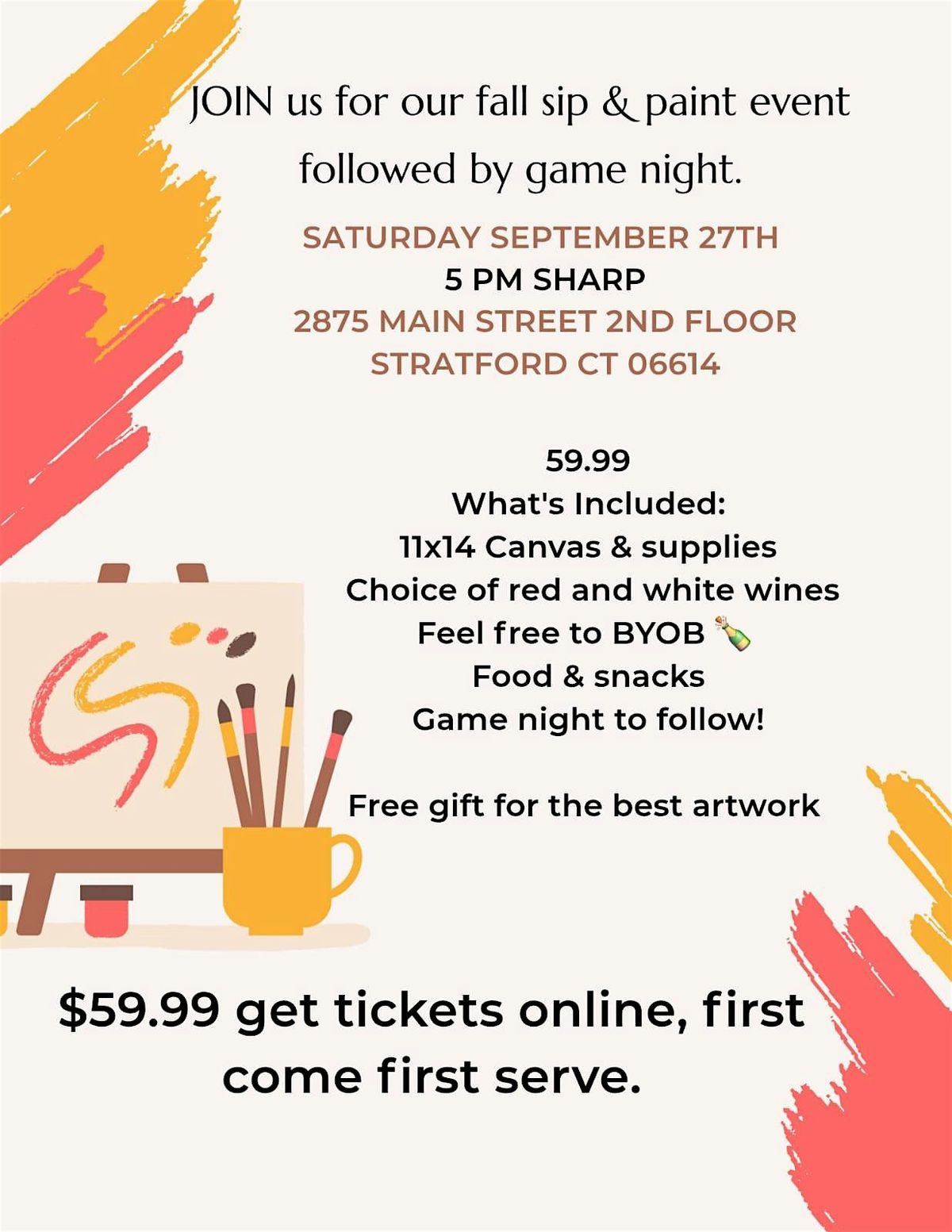 Sip & Paint \/ Game Night