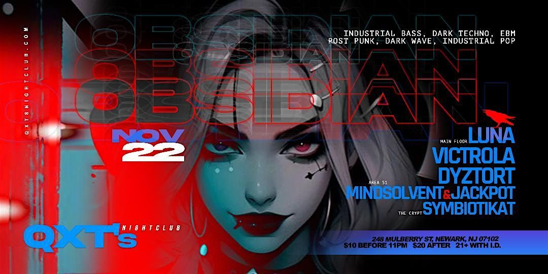 OBSIDIAN: Cutting edge dark electronic, goth, industrial & darkwave music !