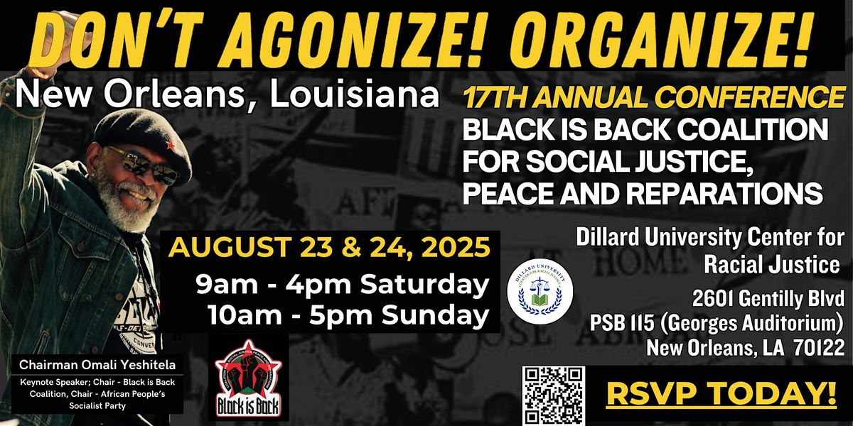 Black is Back Coalition for Social Justice, Peace and Reparations