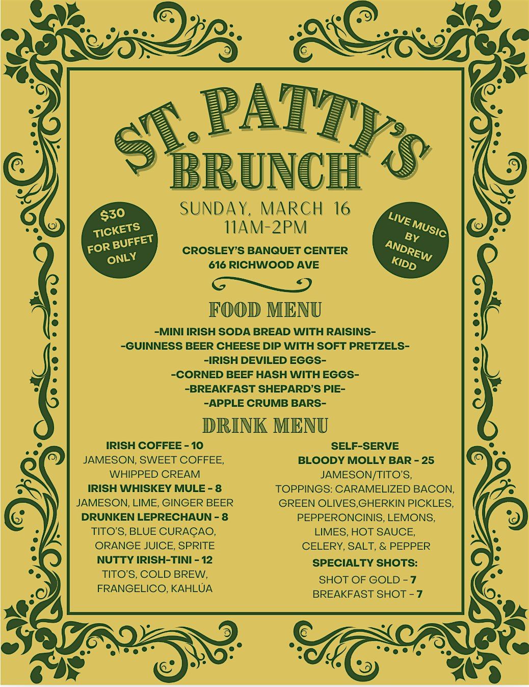 St. Patty's Brunch