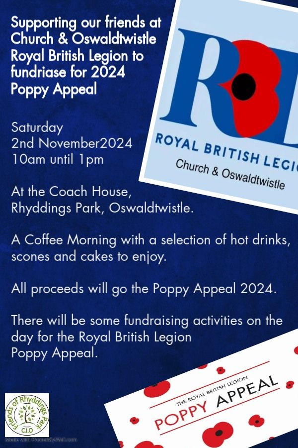 Coffee Morning in aid of 2024 Poppy Appeal