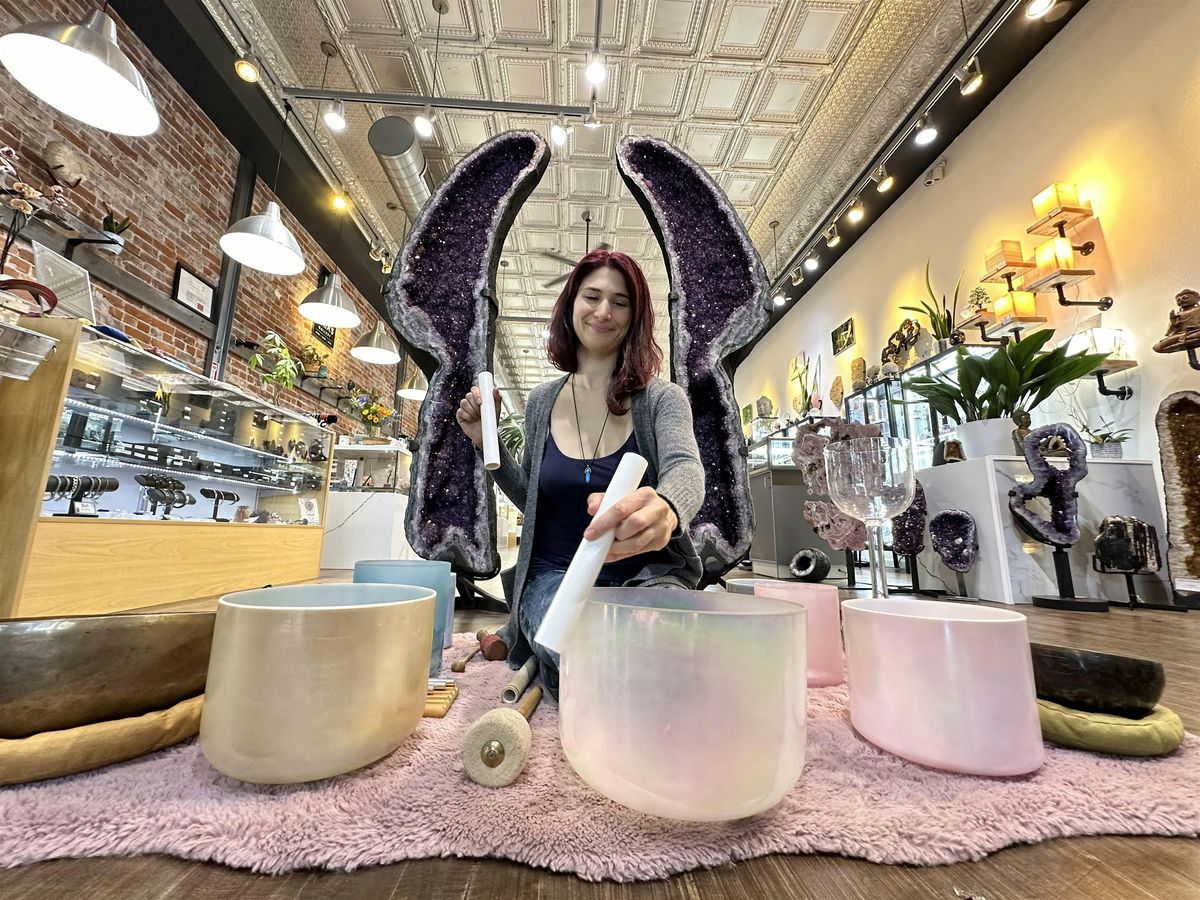 Sound Healing in a Crystal Shop