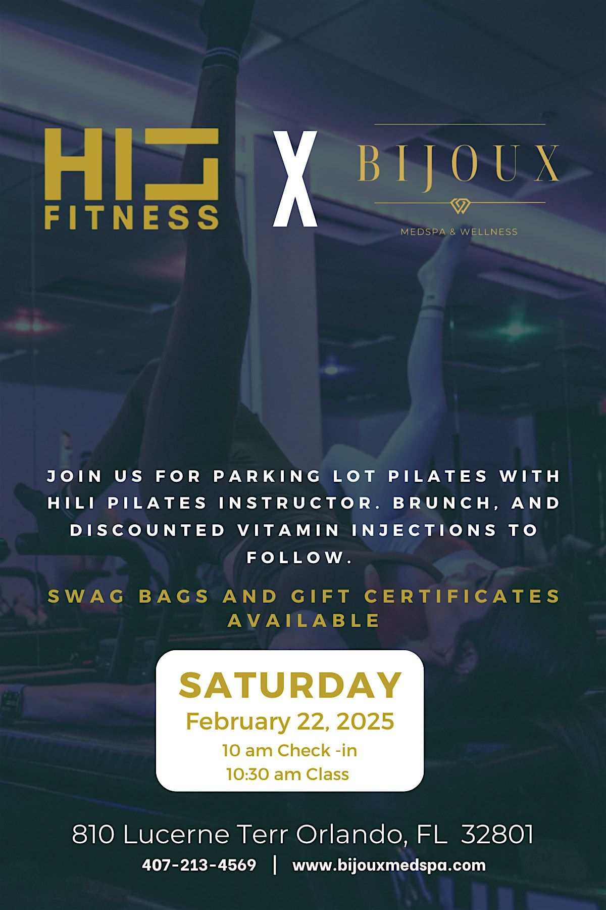 HiLi X Bijoux - Parking Lot Pilates- Second Class 11:15AM