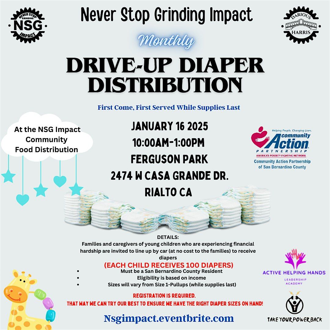 Free Drive Up Diaper Distribution-(January)