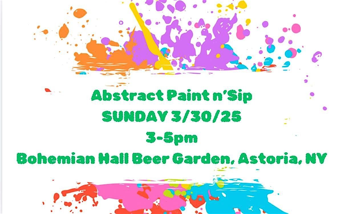 Express Yourself!!!  Abstract Paint N\u2019Sip