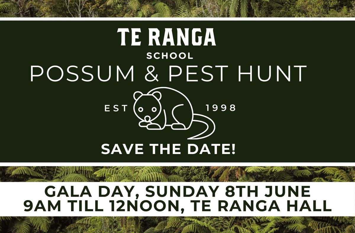 Te Ranga School's Possum and Pest Hunt 2025!