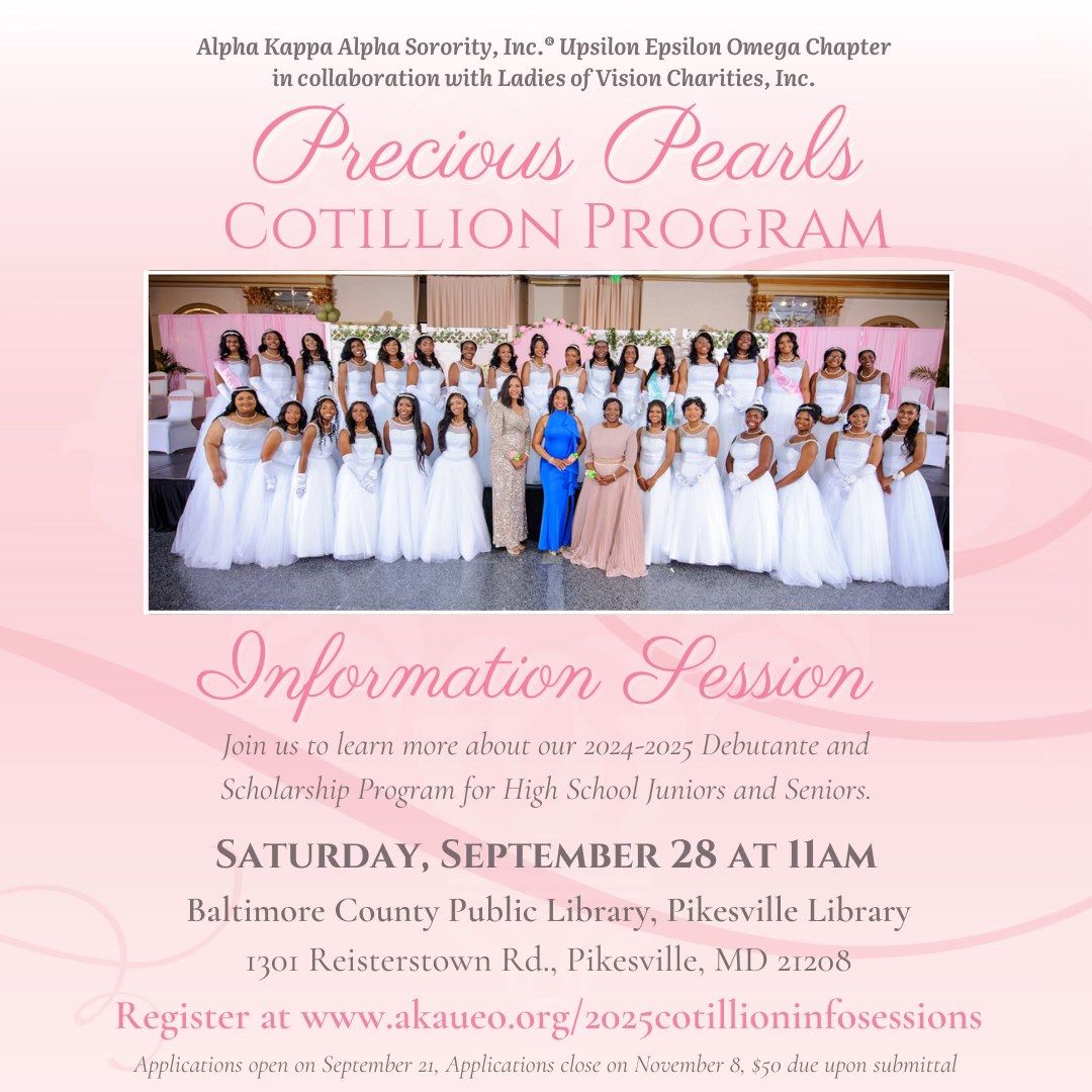 Precious Pearls Cotillion Info Session