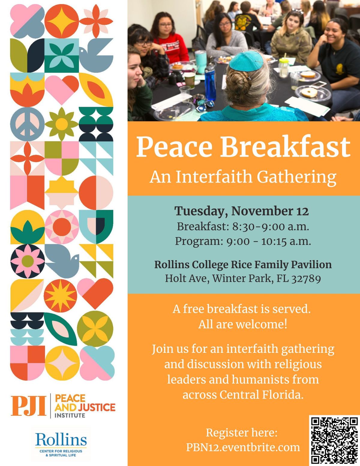 Peace Breakfast: An Interfaith Gathering (Free Breakfast & Event)