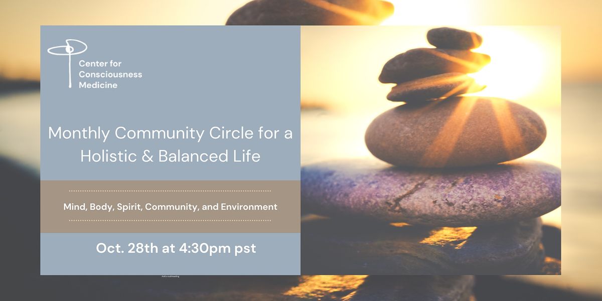 October Community Circle for a Holistic & Balanced Life
