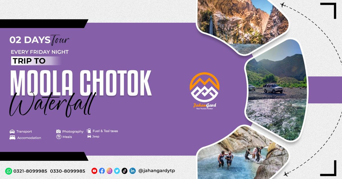 Moola Chotak Waterfall Balochistan Tour (22 Nov - 24 Nov)