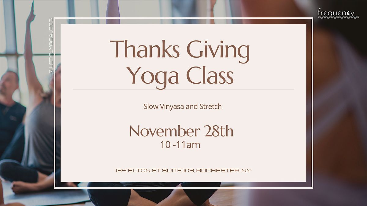 Thanks Giving Yoga