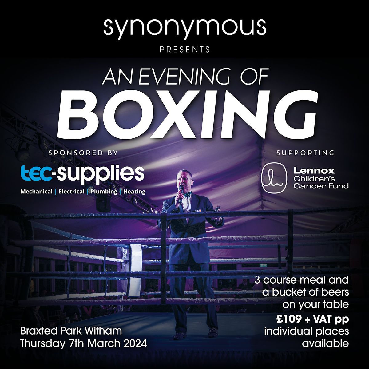 Synonymous Sport Evening of Boxing - Boxers' family and friends tickets