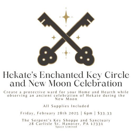 Hekate's Enchanted Key Circle and New Moon Celebration