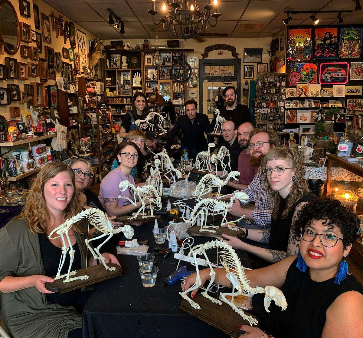 Cat Skeleton Articulation Class with Curator Ryan Matthew Cohn