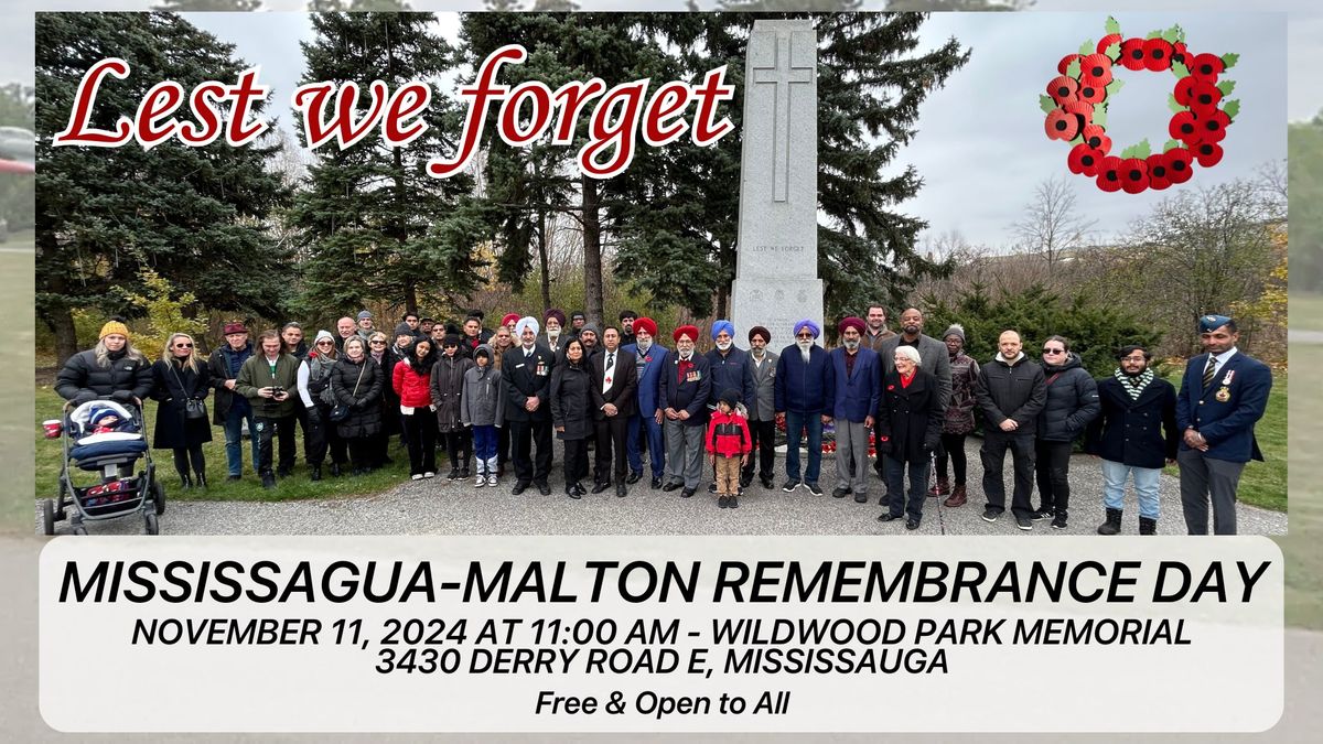 Mississauga-Malton Remembrance Day Ceremony 