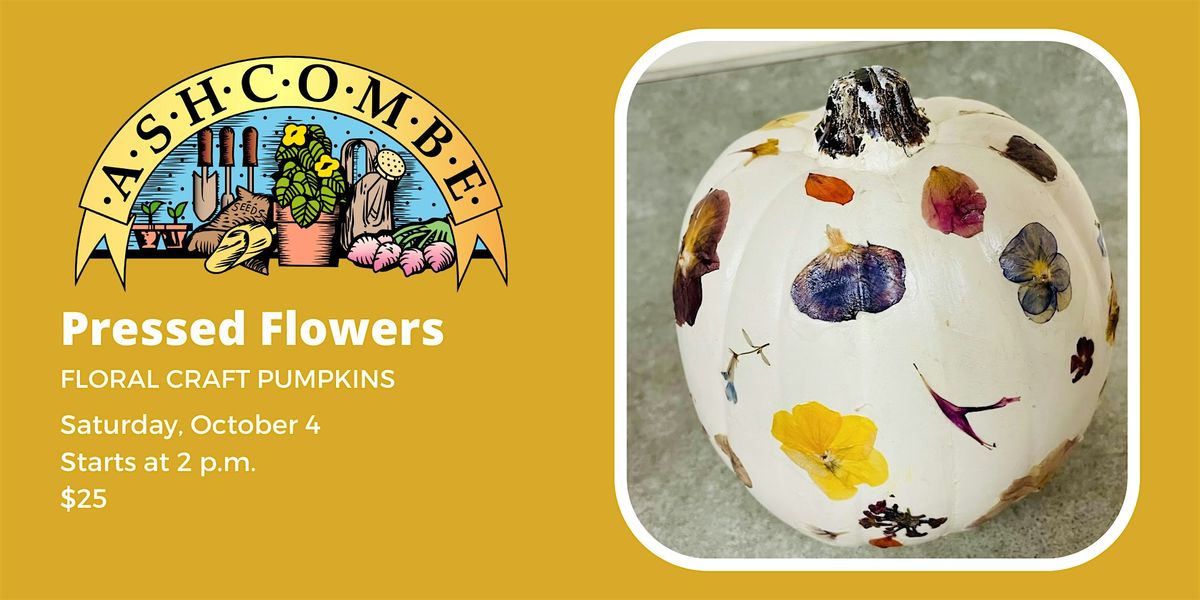 Pressed Flower Craft Pumpkin