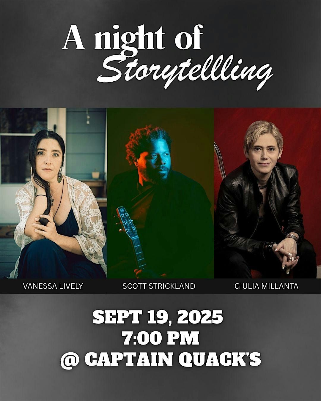 Giulia Millanta - Scott Strickland - Vanessa Lively