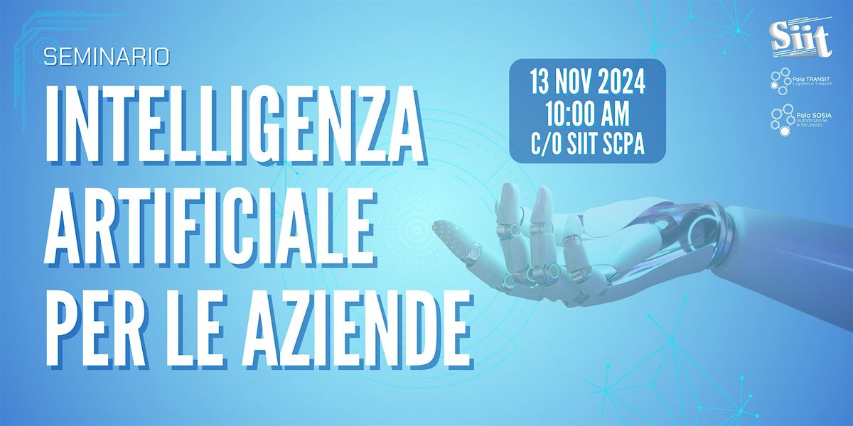 Seminario "Intelligenza Artificiale per le Aziende"