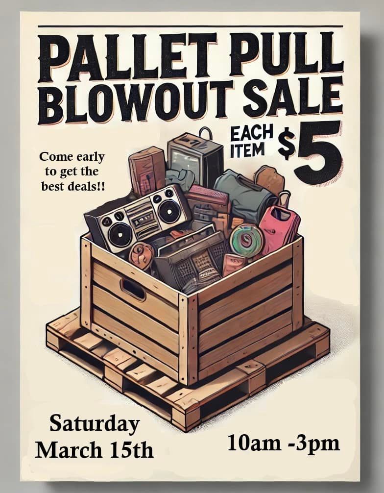 Pallet Pull Blowout Sale