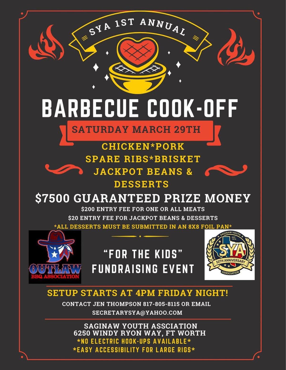 SYA's 1st Annual BBQ Cook-Off, Car Show, and Vendor Fair 