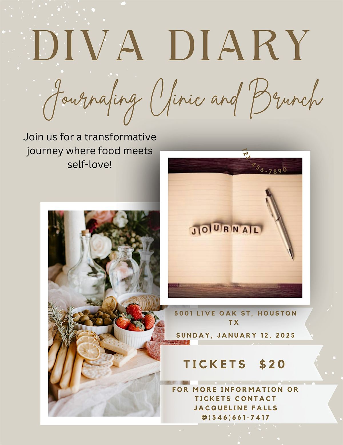 Diva Diary: Journaling Clinic and Brunch