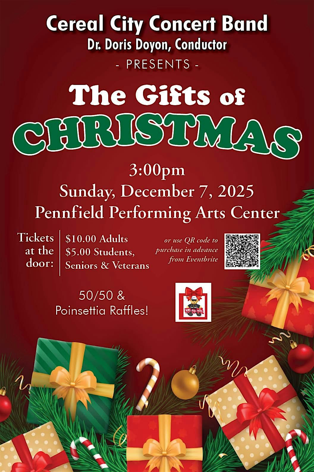 Cereal City Concert Band Christmas Concert, "The Gifts of Christmas"