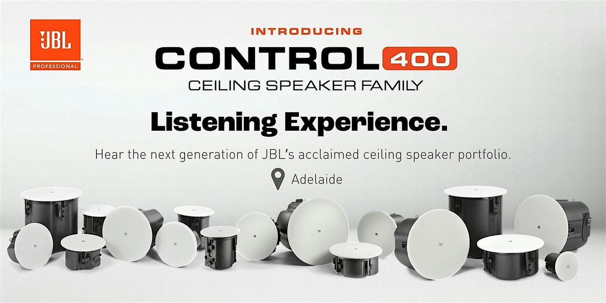 JBL Control 400 Ceiling Speaker Family launch, Adelaide