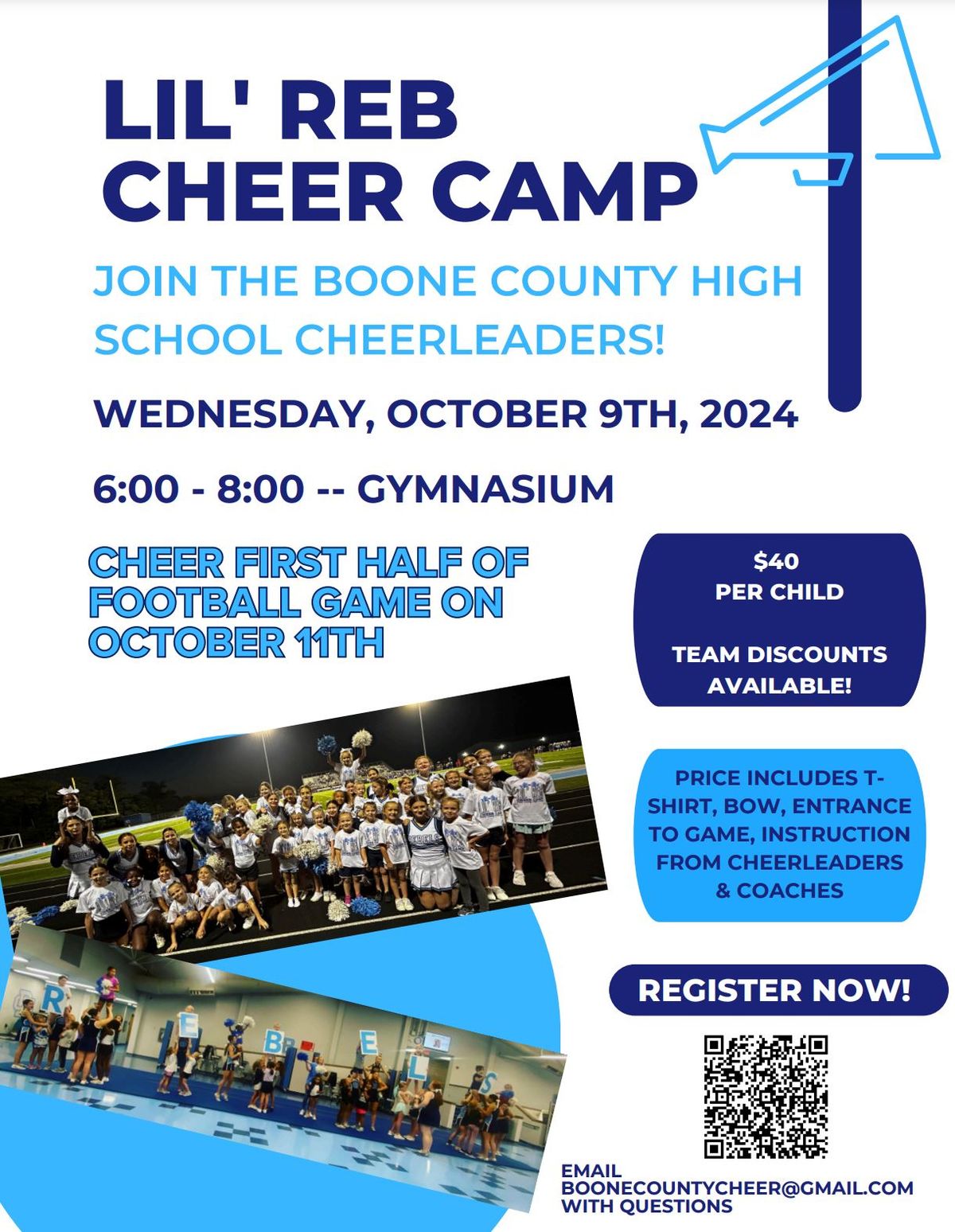 Lil' Reb Cheer Camp