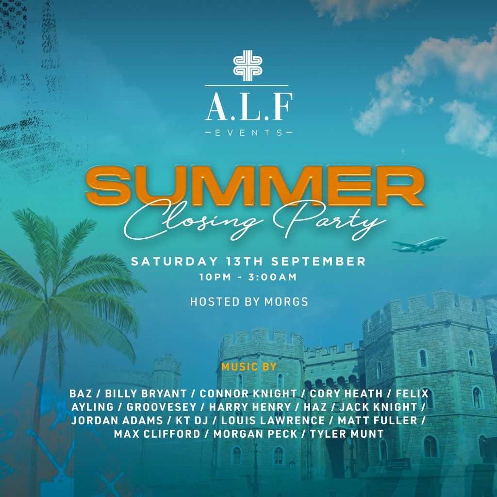 A.L.F Events Summer Closing Party at Arch 2