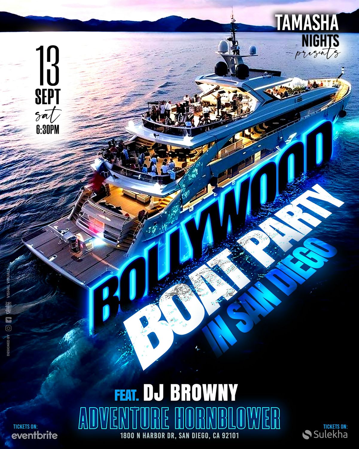 SAN DIEGO\u2019S ANNUAL BOLLYWOOD CRUISE | SEP 13 | DJ BROWNY