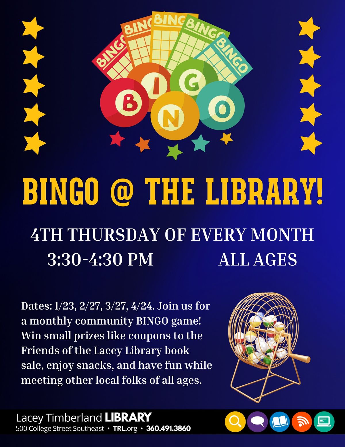 All-Ages Bingo @ the Library!