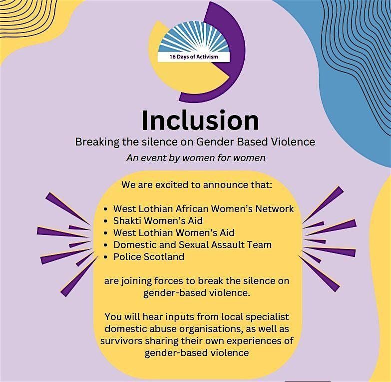 INCLUSION! Breaking the silence on Gender Based Violence